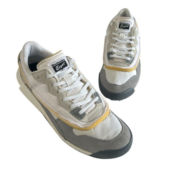 Asics Onitsuka Tiger Admix Runner 300 Men's Size 10 White Gray 1183B357 - Picture 2 of 14